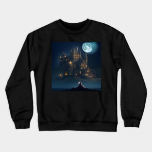 Gothic Castle in the Moonlight Crewneck Sweatshirt